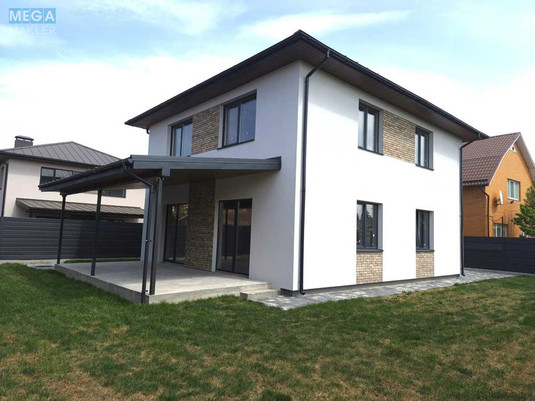 Продаж дома, 2&nbsp;поверху, 150&nbsp;кв.м, 4&nbsp;кімнати, ділянка 5&nbsp;соток, <a class="location-link" href="/kiev/" title="Недвижимость Київ">Київ</a>, <a class="location-link" href="/kiev/svyatoshinskij/" title="Недвижимость Святошинський район">Святошинський р-н</a>, Якова Качури вул. (изображение 1)