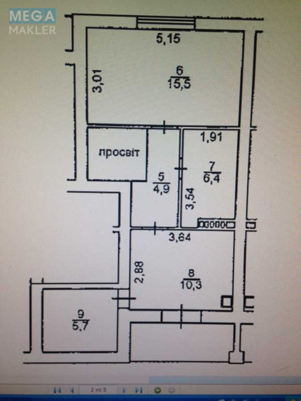 Продаж 3 кімнатної квартири (89/50/10), 4 пов. 5 пов. будинку, <a class="location-link" href="/gora/" title="Недвижимость Гора">Гора</a>, Центральна, 38А (изображение 25)