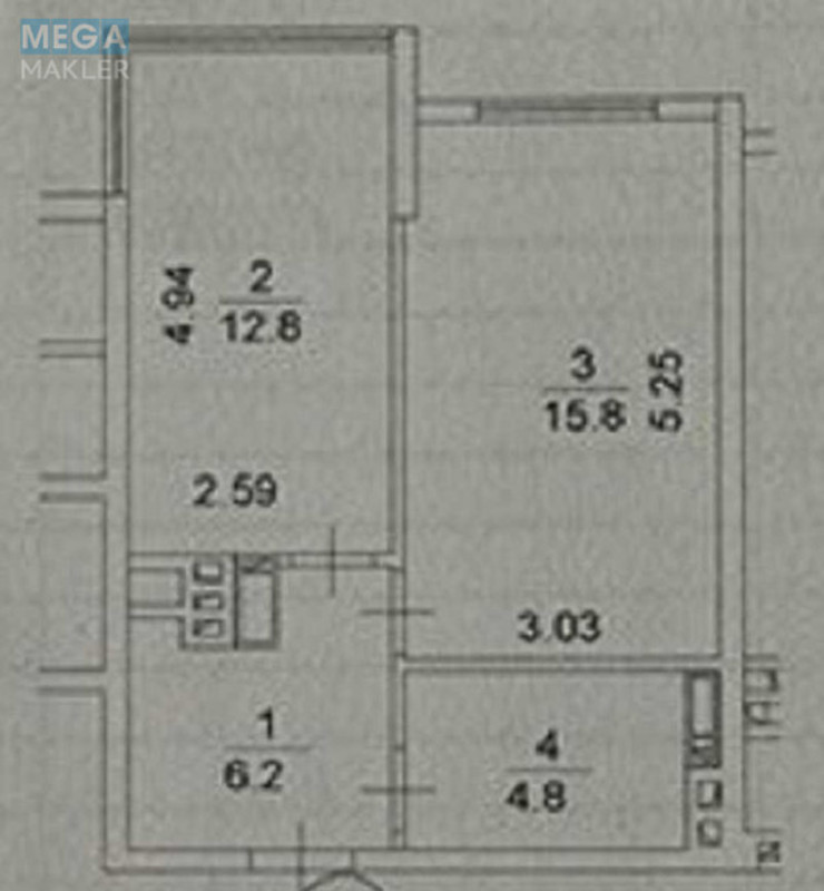 Продаж 1 кімнатної квартири (40/16/13), 6 пов. 10 пов. будинку, <a class="location-link" href="/chabany/" title="Недвижимость Чабані">Чабани</a>, улица Машиностроителей, 16 (изображение 10)