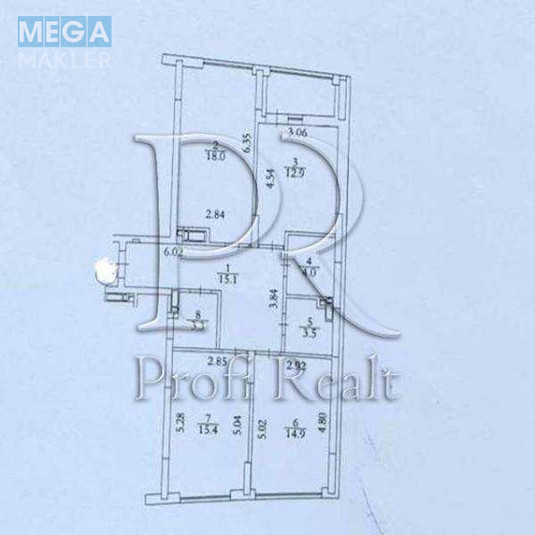 Продаж 3 кімнатної квартири (91/43/18), 8 пов. 11 пов. будинку, <a class="location-link" href="/kiev/" title="Недвижимость Київ">Київ</a>, <a class="location-link" href="/kiev/shevchenkovskij/" title="Недвижимость Шевченківський район">Шевченківський р-н</a>, Шолуденка вулиця, 30 (изображение 12)