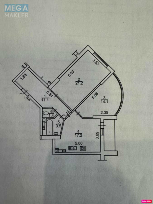 Продаж 2 кімнатної квартири (70/35/15), 6 пов. 25 пов. будинку, <a class="location-link" href="/kiev/" title="Недвижимость Київ">Київ</a>, <a class="location-link" href="/kiev/goloseevskij/" title="Недвижимость Голосіївський район">Голосіївський р-н</a>, Михаила Максимовича ул., 3д (изображение 6)