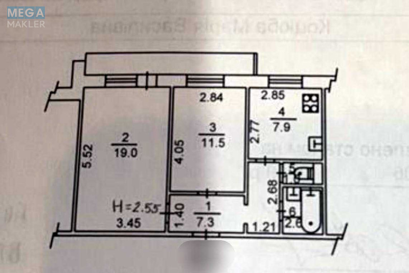 Продаж 2 кімнатної квартири (51/31/8), 6 пов. 9 пов. будинку, <a class="location-link" href="/kiev/" title="Недвижимость Київ">Київ</a>, <a class="location-link" href="/kiev/darnickij/" title="Недвижимость Дарницький район">Дарницький р-н</a>, Петра Григоренко просп., 7В (изображение 22)