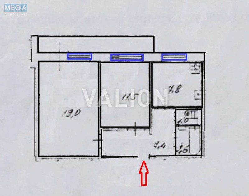 Продаж 2 кімнатної квартири (52/30/8), 1 пов. 10 пов. будинку, <a class="location-link" href="/kiev/" title="Недвижимость Київ">Київ</a>, <a class="location-link" href="/kiev/desnyanskij/" title="Недвижимость Деснянський район">Деснянський р-н</a>, Оноре Де Бальзака ул., 79 (изображение 22)