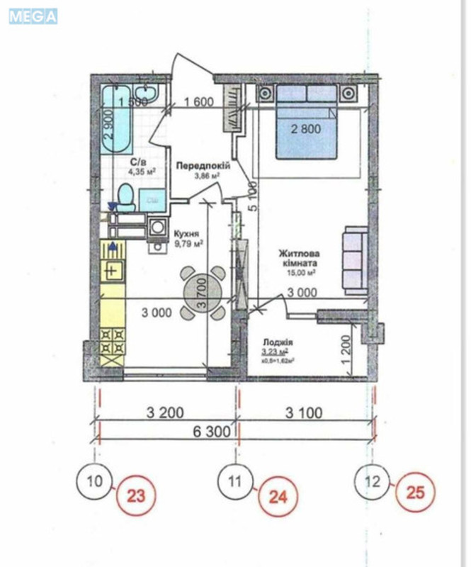 Продаж 1 кімнатної квартири (35/?/10), 4 пов. 11 пов. будинку, <a class="location-link" href="/kryukovshina/" title="Недвижимость Крюківщина">Крюківщина</a>, Одеська (изображение 15)