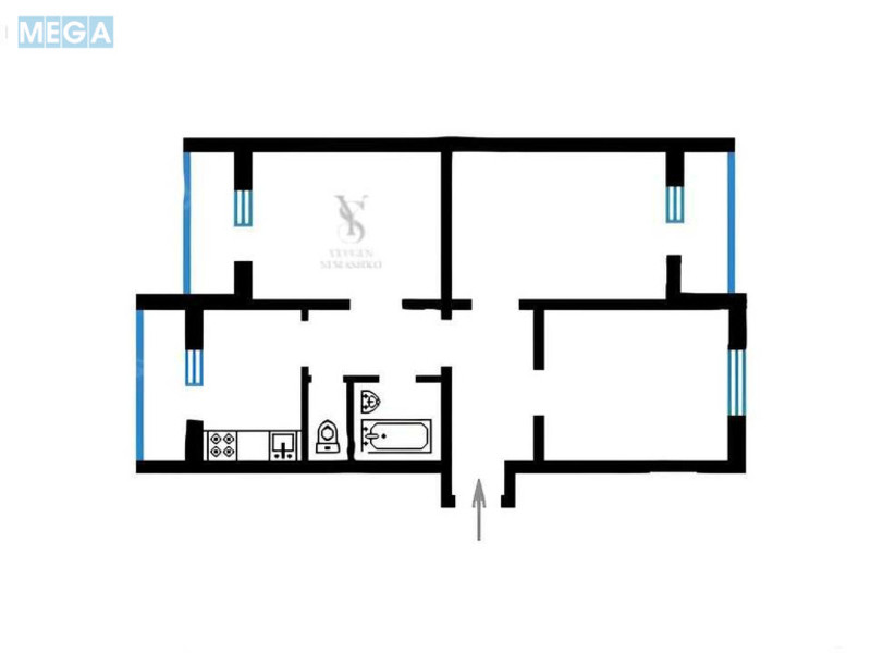 Продаж 3 кімнатної квартири (83/44/8,4), 1 пов. 16 пов. будинку, <a class="location-link" href="/kiev/" title="Недвижимость Київ">Київ</a>, <a class="location-link" href="/kiev/obolonskij/" title="Недвижимость Оболонський район">Оболонський р-н</a>, Бережанська вул., 24 (изображение 5)