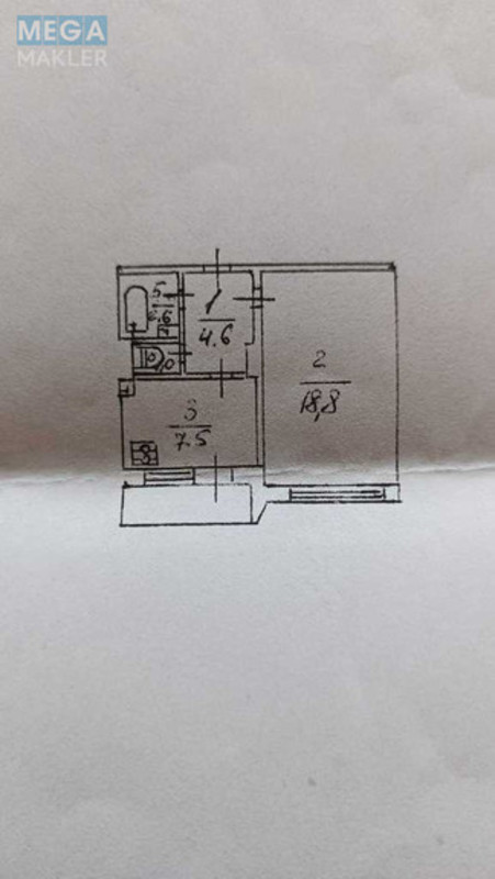 Продаж 1 кімнатної квартири (36,1/18,8/7,5), 1 пов. 9 пов. будинку, <a class="location-link" href="/kiev/" title="Недвижимость Київ">Київ</a>, <a class="location-link" href="/kiev/goloseevskij/" title="Недвижимость Голосіївський район">Голосіївський р-н</a>, Теремковская ул., 19 (изображение 16)