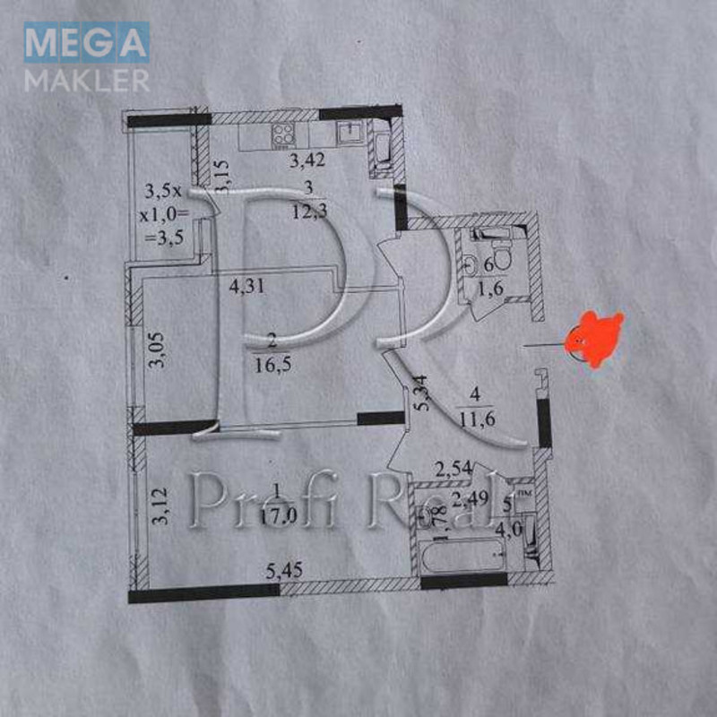 Продаж 2 кімнатної квартири (66/33/12), 12 пов. 16 пов. будинку, <a class="location-link" href="/kiev/" title="Недвижимость Київ">Київ</a>, <a class="location-link" href="/kiev/solomenskij/" title="Недвижимость Солом'янський район">Солом'янський р-н</a>, Комарова Космонавта проспект, 46В (изображение 21)