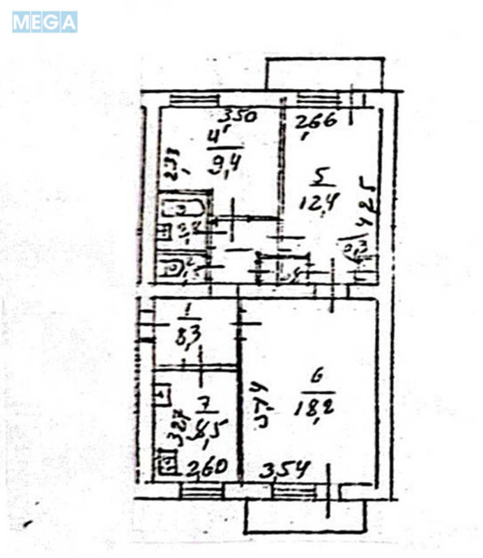 Продаж 3 кімнатної квартири (66/40/8), 2 пов. 5 пов. будинку, <a class="location-link" href="/kiev/" title="Недвижимость Київ">Київ</a>, <a class="location-link" href="/kiev/darnickij/" title="Недвижимость Дарницький район">Дарницький р-н</a>, Поліська вул., 24 (изображение 14)