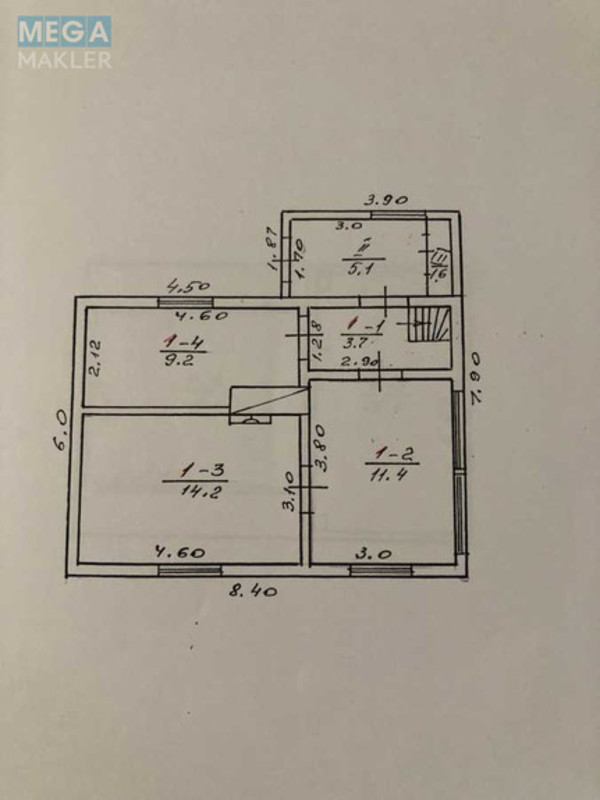 Продаж дома, 2&nbsp;поверху, 118&nbsp;кв.м, 4&nbsp;кімнати, ділянка 5&nbsp;соток, <a class="location-link" href="/malyutyanka/" title="Недвижимость Малютянка">Малютянка</a>, СТ Радуга (изображение 21)