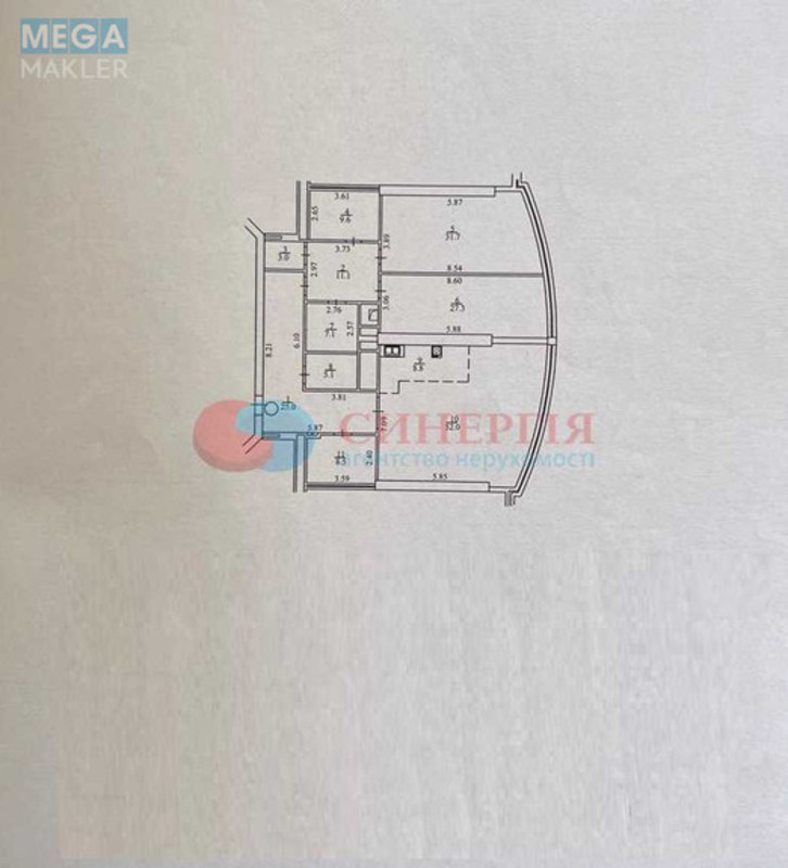 Продаж 3 кімнатної квартири (189/111/61), 16 пов. 45 пов. будинку, <a class="location-link" href="/kiev/" title="Недвижимость Київ">Київ</a>, <a class="location-link" href="/kiev/pecherskij/" title="Недвижимость Печерський район">Печерський р-н</a>, Кловський узвіз, 7А (изображение 3)