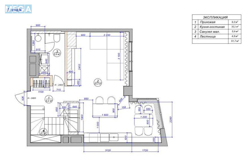 Продаж 2 кімнатної квартири (90/30/32), 10 пов. 11 пов. будинку, <a class="location-link" href="/kiev/" title="Недвижимость Київ">Київ</a>, <a class="location-link" href="/kiev/pecherskij/" title="Недвижимость Печерський район">Печерський р-н</a>, Саперное Поле ул., 5 (изображение 24)