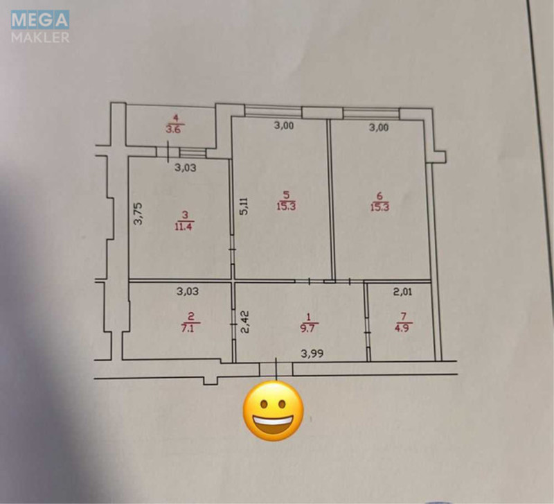 Продаж 2 кімнатної квартири (67,3/30/11,4), 5 пов. 10 пов. будинку, <a class="location-link" href="/vishnevoe/" title="Недвижимость Вишневе">Вишневе</a>, Л. Українки (изображение 11)