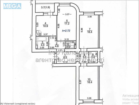 Продаж 3 кімнатної квартири (85/50/11), 8 пов. 12 пов. будинку, <a class="location-link" href="/chajki-selo-kv/" title="Недвижимость Чайки">Чайки</a>, Лобановського, 27 (изображение 23)