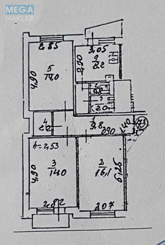 Продаж 3 кімнатної квартири (70/44/8), 10 пов. 16 пов. будинку, <a class="location-link" href="/kiev/" title="Недвижимость Київ">Київ</a>, <a class="location-link" href="/kiev/dneprovskij/" title="Недвижимость Дніпровський район">Дніпровський р-н</a>, Челябинская ул., 15 (изображение 4)