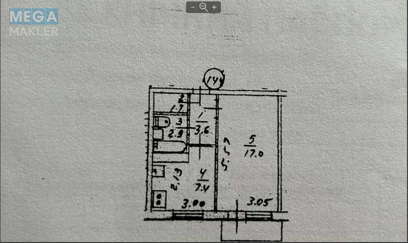 Продаж 1 кімнатної квартири (33/?/7), 5 пов. 9 пов. будинку, <a class="location-link" href="/kiev/" title="Недвижимость Київ">Київ</a>, <a class="location-link" href="/kiev/svyatoshinskij/" title="Недвижимость Святошинський район">Святошинський р-н</a>, Володимира Покотила вул. (изображение 11)