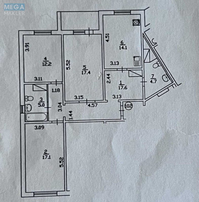 Продаж 3 кімнатної квартири (90,5/47/14,1), 18 пов. 22 пов. будинку, <a class="location-link" href="/kiev/" title="Недвижимость Київ">Київ</a>, <a class="location-link" href="/kiev/podolskij/" title="Недвижимость Подільський район">Подільський р-н</a>, Правды просп., 5б (изображение 22)