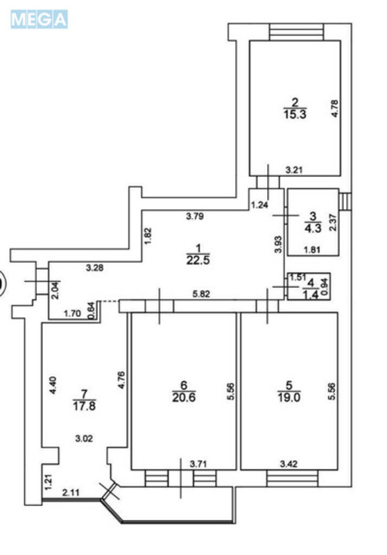 Продаж 3 кімнатної квартири (102/55/17), 10 пов. 10 пов. будинку, <a class="location-link" href="/kiev/" title="Недвижимость Київ">Київ</a>, <a class="location-link" href="/kiev/pecherskij/" title="Недвижимость Печерський район">Печерський р-н</a>, Іпсилантіївський пров., 5 (изображение 14)