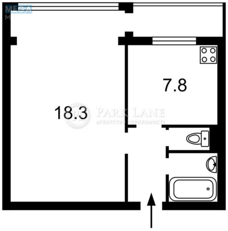 Продаж 1 кімнатної квартири (34,7/18/7,5), 1 пов. 19 пов. будинку, <a class="location-link" href="/kiev/" title="Недвижимость Київ">Київ</a>, <a class="location-link" href="/kiev/podolskij/" title="Недвижимость Подільський район">Подільський р-н</a>, Светлицкого ул., 30/20а (изображение 5)