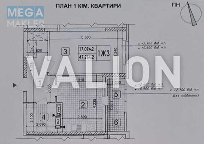 Продаж 1 кімнатної квартири (48/17/12,8), 18 пов. 24 пов. будинку, <a class="location-link" href="/kiev/" title="Недвижимость Київ">Київ</a>, <a class="location-link" href="/kiev/podolskij/" title="Недвижимость Подільський район">Подільський р-н</a>, Івана Виговського вул., 10д (изображение 18)