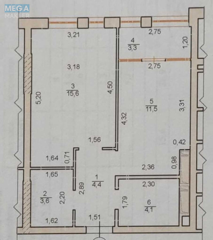 Продаж 1 кімнатної квартири (43/16/12), 11 пов. 24 пов. будинку, <a class="location-link" href="/kiev/" title="Недвижимость Київ">Київ</a>, <a class="location-link" href="/kiev/goloseevskij/" title="Недвижимость Голосіївський район">Голосіївський р-н</a>, Науки просп., 58 (изображение 8)