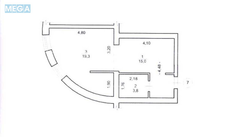 Продаж 1 кімнатної квартири (39/16/12), 2 пов. 3 пов. будинку, <a class="location-link" href="/kryukovshina/" title="Недвижимость Крюківщина">Крюківщина</a>, Ужгородська, 31 (изображение 13)