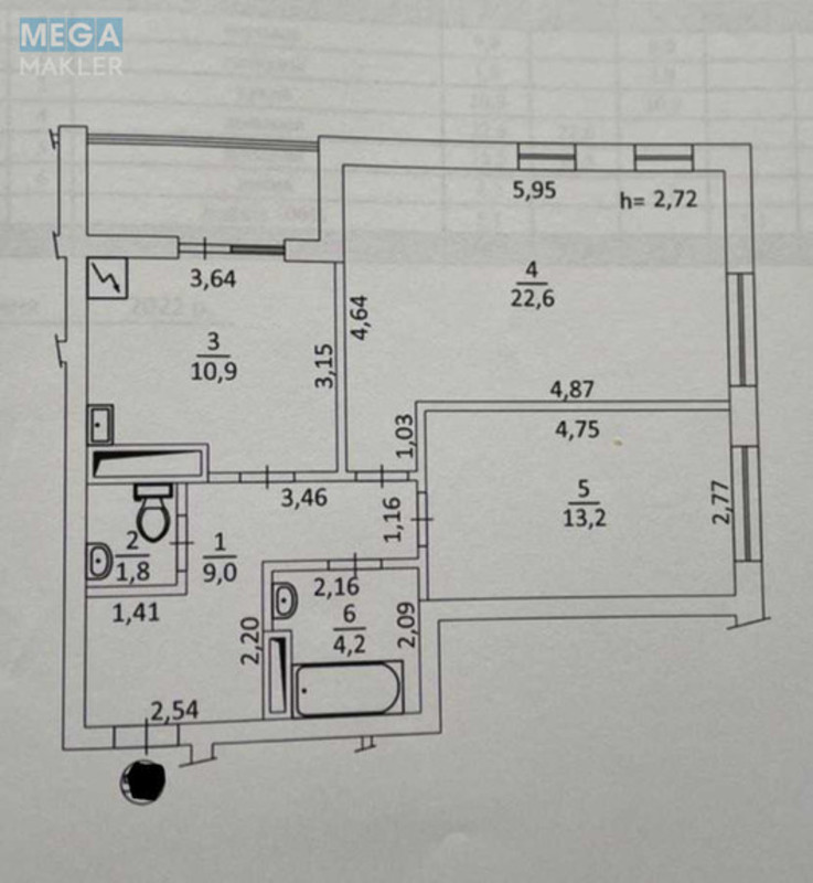 Продаж 2 кімнатної квартири (67/36/11), 8 пов. 22 пов. будинку, <a class="location-link" href="/kiev/" title="Недвижимость Київ">Київ</a>, <a class="location-link" href="/kiev/obolonskij/" title="Недвижимость Оболонський район">Оболонський р-н</a>, Гулака Николая ул., 4 (изображение 2)