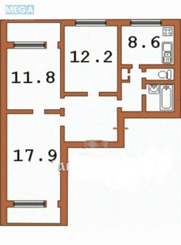 Продаж 3 кімнатної квартири (68/42/8,4), 5 пов. 16 пов. будинку, <a class="location-link" href="/kiev/" title="Недвижимость Київ">Київ</a>, <a class="location-link" href="/kiev/desnyanskij/" title="Недвижимость Деснянський район">Деснянський р-н</a>, Сержа Лифаря вул., 3Б (изображение 23)