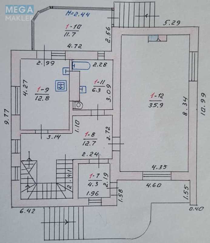 Продаж дома, 2&nbsp;поверху, 240&nbsp;кв.м, 4&nbsp;кімнати, ділянка 17&nbsp;соток, <a class="location-link" href="/lutsk/" title="Недвижимость Луцьк">Луцьк</a>, 6 Мелянівський, 10 (изображение 22)