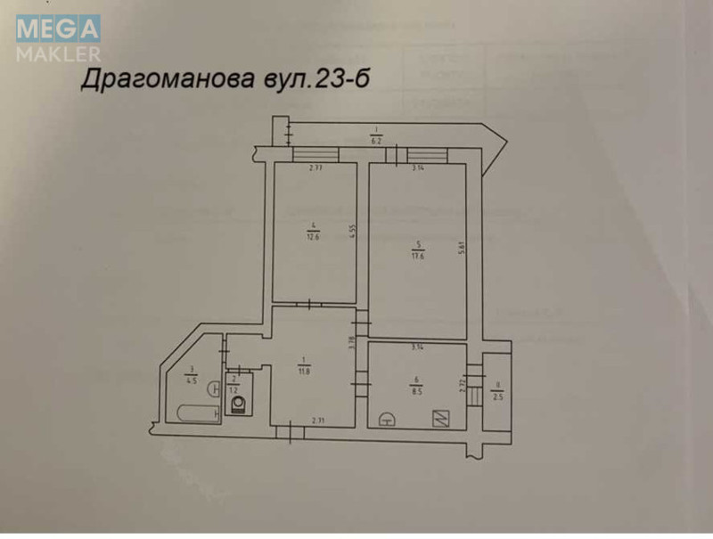 Продаж 2 кімнатної квартири (65/31/9), 6 пов. 15 пов. будинку, <a class="location-link" href="/kiev/" title="Недвижимость Київ">Київ</a>, <a class="location-link" href="/kiev/darnickij/" title="Недвижимость Дарницький район">Дарницький р-н</a>, Михайла Драгоманова вул., 23Б (изображение 11)