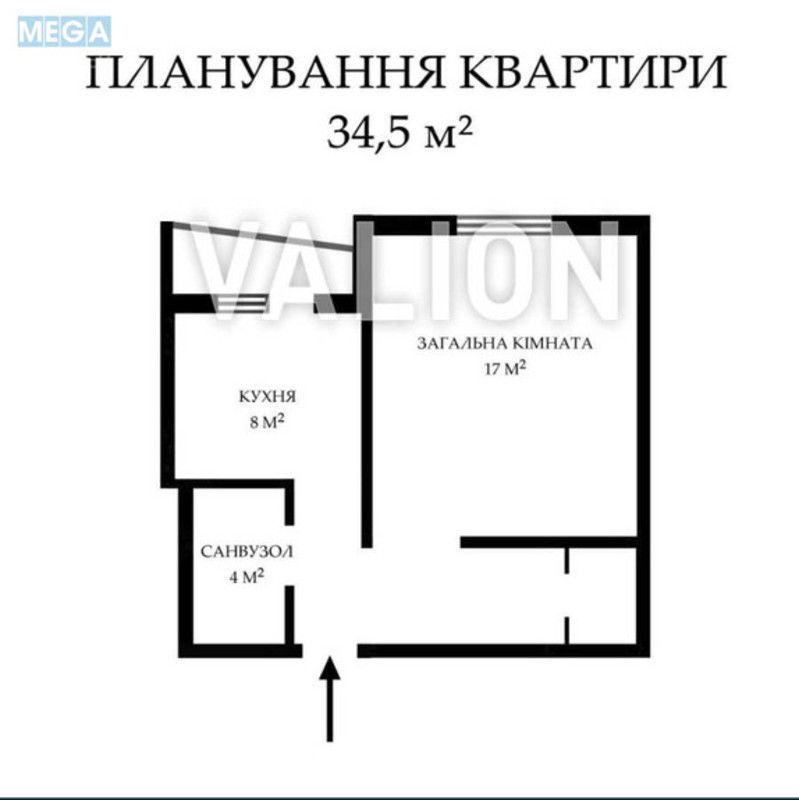 Продаж 1 кімнатної квартири (35,1/16,5/8,1), 3 пов. 16 пов. будинку, <a class="location-link" href="/kiev/" title="Недвижимость Київ">Київ</a>, <a class="location-link" href="/kiev/goloseevskij/" title="Недвижимость Голосіївський район">Голосіївський р-н</a>, Академіка Глушкова просп., 26 (изображение 11)