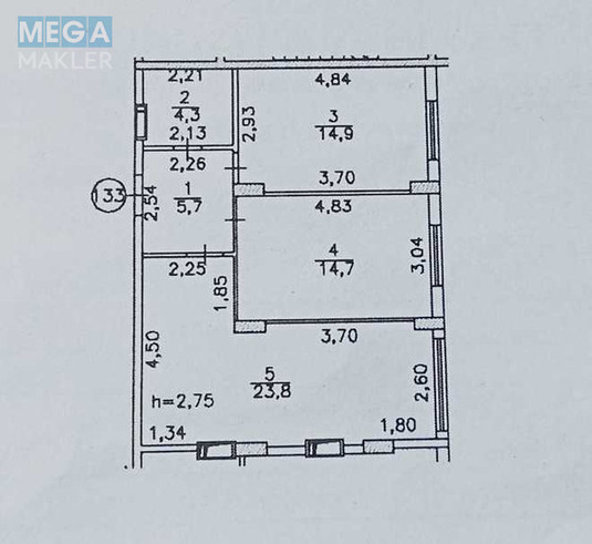 Продаж 2 кімнатної квартири (63/29/23), 13 пов. 19 пов. будинку, <a class="location-link" href="/irpen/" title="Недвижимость Ірпінь">Ірпінь</a>, Університетська, 1п (изображение 4)