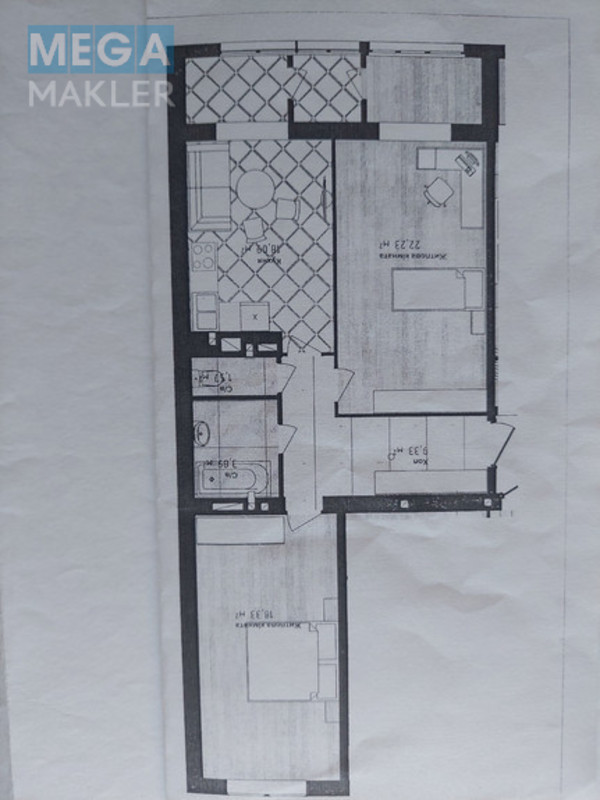 Продаж 2 кімнатної квартири (73/40/18), 8 пов. 10 пов. будинку, <a class="location-link" href="/odessa/" title="Недвижимость Одеса">Одеса</a>, <a class="location-link" href="/odessa/suvorovskij/" title="Недвижимость Суворовський район">Суворовський р-н</a>, Академика Сахарова (изображение 3)