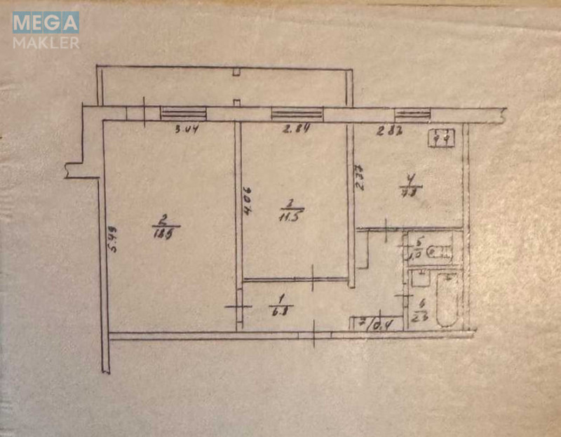 Продаж 2 кімнатної квартири (51/30/8), 2 пов. 9 пов. будинку, <a class="location-link" href="/brovary/" title="Недвижимость Бровари">Бровари</a>, Героїв Небесної Сотні, 15б (изображение 3)