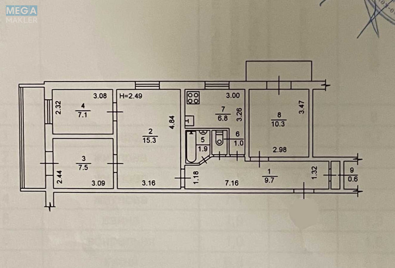 Продаж 4 кімнатної квартири (66/40/7), 1 пов. 9 пов. будинку, <a class="location-link" href="/kiev/" title="Недвижимость Київ">Київ</a>, <a class="location-link" href="/kiev/dneprovskij/" title="Недвижимость Дніпровський район">Дніпровський р-н</a>, Івана Миколайчука вул., 17/2 (изображение 23)