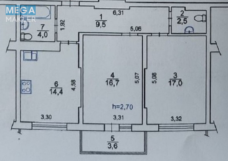 Новобудова, 25 поверхів, от представителя собственника, <a class="location-link" href="/kiev/" title="Недвижимость Київ">Київ</a>, <a class="location-link" href="/kiev/shevchenkovskij/" title="Недвижимость Шевченківський район">Шевченківський р-н</a>, Загорівська вул. (Багговутівська), 25 ( <img src="https://megamakler.com.ua/metro/00ff00.gif" alt="" class="metro" /> м. Лукьяновская ) (изображение 3)