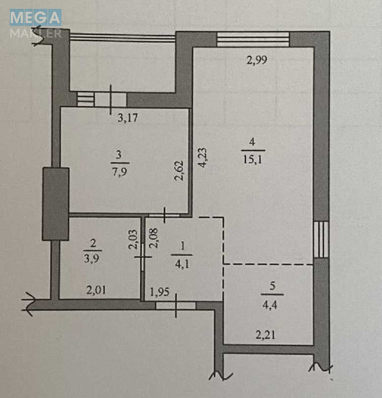 Продаж 1 кімнатної квартири (39/20/8), 4 пов. 25 пов. будинку, <a class="location-link" href="/kiev/" title="Недвижимость Київ">Київ</a>, <a class="location-link" href="/kiev/svyatoshinskij/" title="Недвижимость Святошинський район">Святошинський р-н</a>, Пономарева ул., 26 (изображение 7)