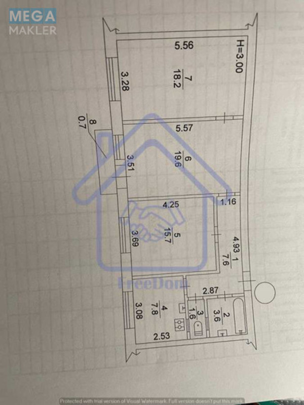 Продаж 3 кімнатної квартири (75/54/8), 4 пов. 5 пов. будинку, <a class="location-link" href="/kiev/" title="Недвижимость Київ">Київ</a>, <a class="location-link" href="/kiev/pecherskij/" title="Недвижимость Печерський район">Печерський р-н</a>, Лаврська вул., 6 (изображение 23)