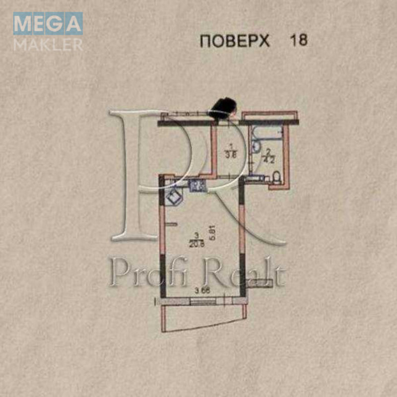 Продаж 1 кімнатної квартири (31/17/6), 18 пов. 26 пов. будинку, <a class="location-link" href="/kiev/" title="Недвижимость Київ">Київ</a>, <a class="location-link" href="/kiev/dneprovskij/" title="Недвижимость Дніпровський район">Дніпровський р-н</a>, Кибальчича Миколи вулиця, 1В (изображение 20)