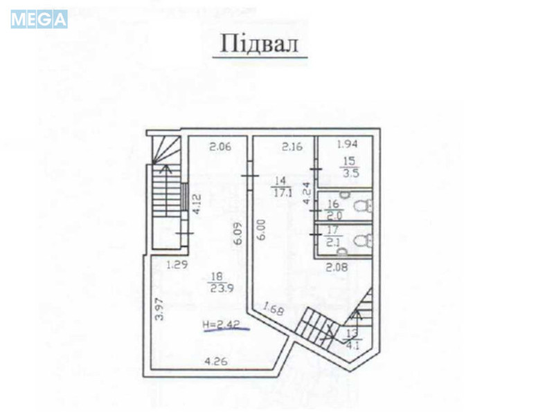 Продаж комерційної нерухомості, 149&nbsp;кв.м, под магазин, <a class="location-link" href="/kiev/" title="Недвижимость Київ">Київ</a>, <a class="location-link" href="/kiev/pecherskij/" title="Недвижимость Печерський район">Печерський р-н</a>, Інститутська вул., 19 (изображение 8)