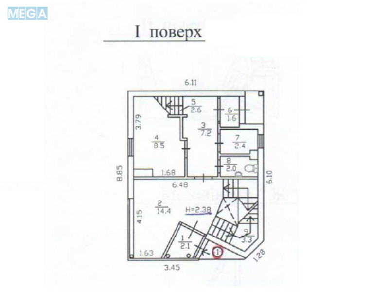 Продаж комерційної нерухомості, 149&nbsp;кв.м, под магазин, <a class="location-link" href="/kiev/" title="Недвижимость Київ">Київ</a>, <a class="location-link" href="/kiev/pecherskij/" title="Недвижимость Печерський район">Печерський р-н</a>, Інститутська вул., 19 (изображение 9)