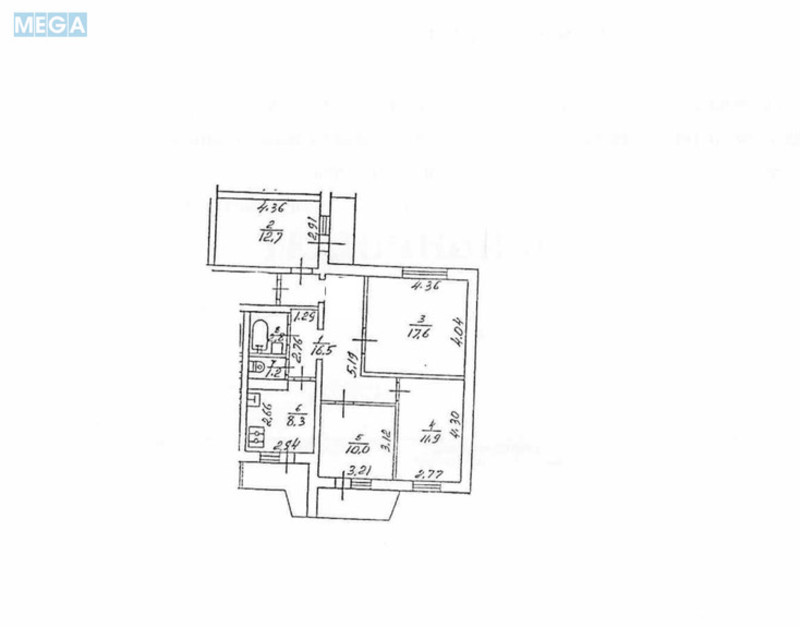 Продаж 4 кімнатної квартири (85/52/10), 8 пов. 10 пов. будинку, <a class="location-link" href="/kiev/" title="Недвижимость Київ">Київ</a>, <a class="location-link" href="/kiev/darnickij/" title="Недвижимость Дарницький район">Дарницький р-н</a>, Михаила Драгоманова ул., 20 (изображение 24)