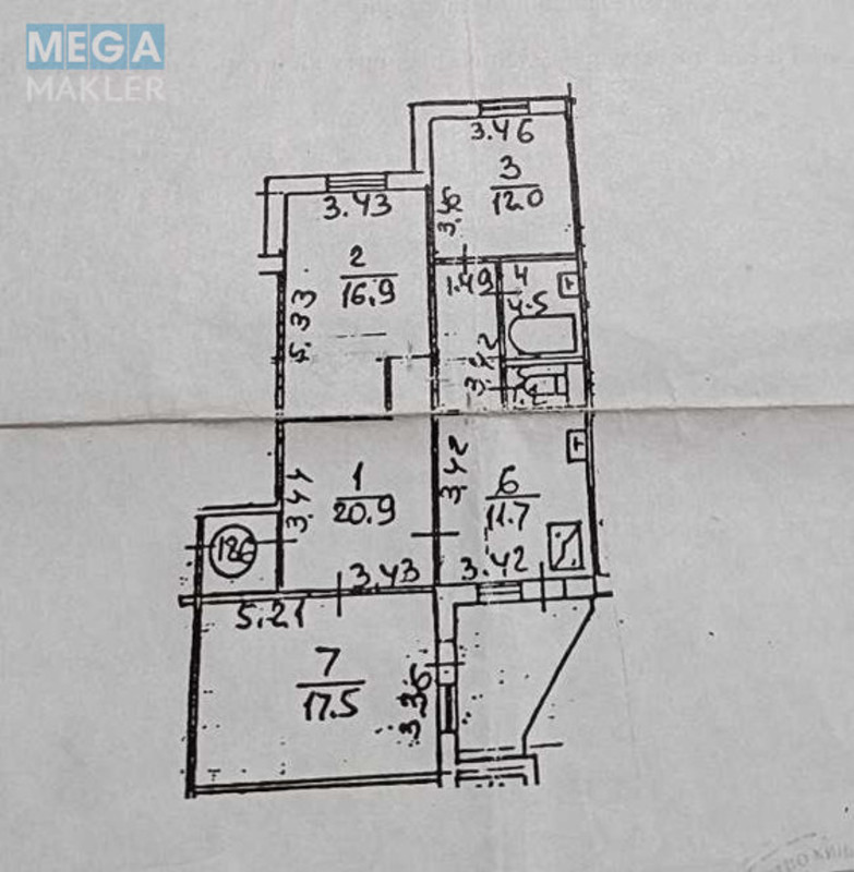 Продаж 3 кімнатної квартири (88/42/12), 11 пов. 16 пов. будинку, <a class="location-link" href="/kiev/" title="Недвижимость Київ">Київ</a>, <a class="location-link" href="/kiev/darnickij/" title="Недвижимость Дарницький район">Дарницький р-н</a>, Петра Григоренко просп., 3а (изображение 12)