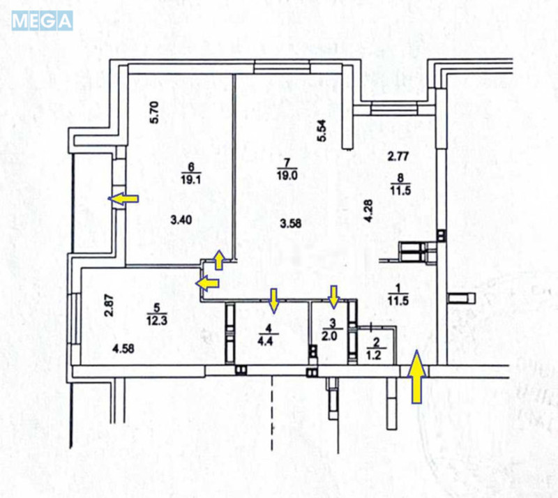 Продаж 3 кімнатної квартири (83/50/11), 23 пов. 24 пов. будинку, <a class="location-link" href="/kiev/" title="Недвижимость Київ">Київ</a>, <a class="location-link" href="/kiev/goloseevskij/" title="Недвижимость Голосіївський район">Голосіївський р-н</a>, Теремківська вул., 3а (изображение 23)