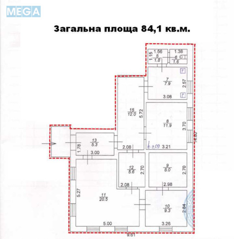 Продаж окремої будівлі/побудови, 84,10&nbsp;кв.м, <a class="location-link" href="/yagotin/" title="Недвижимость Яготин">Яготин</a>, Шевченка, 13 (изображение 3)