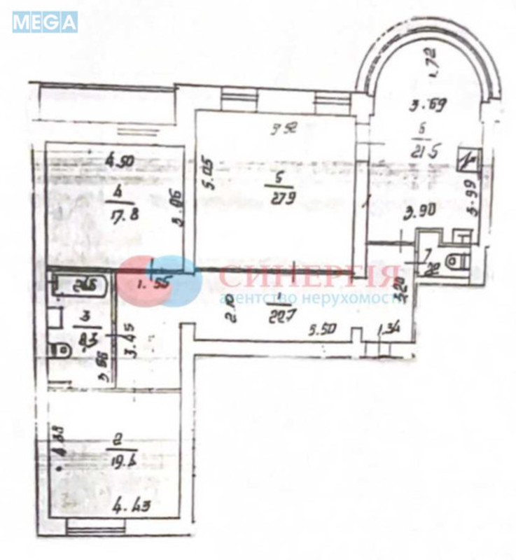 Продаж 3 кімнатної квартири (121/66/22), 8 пов. 14 пов. будинку, <a class="location-link" href="/kiev/" title="Недвижимость Київ">Київ</a>, <a class="location-link" href="/kiev/shevchenkovskij/" title="Недвижимость Шевченківський район">Шевченківський р-н</a>, Золотоустівська вул., 10/12 (изображение 11)