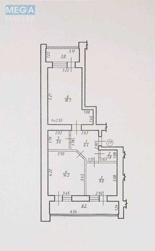 Продаж 2 кімнатної квартири (65/37/13), 10 пов. 10 пов. будинку, <a class="location-link" href="/ivano-frankovsk/" title="Недвижимость Івано-Франківськ">Івано-Франківськ</a>, Декабристів, 52 (изображение 18)