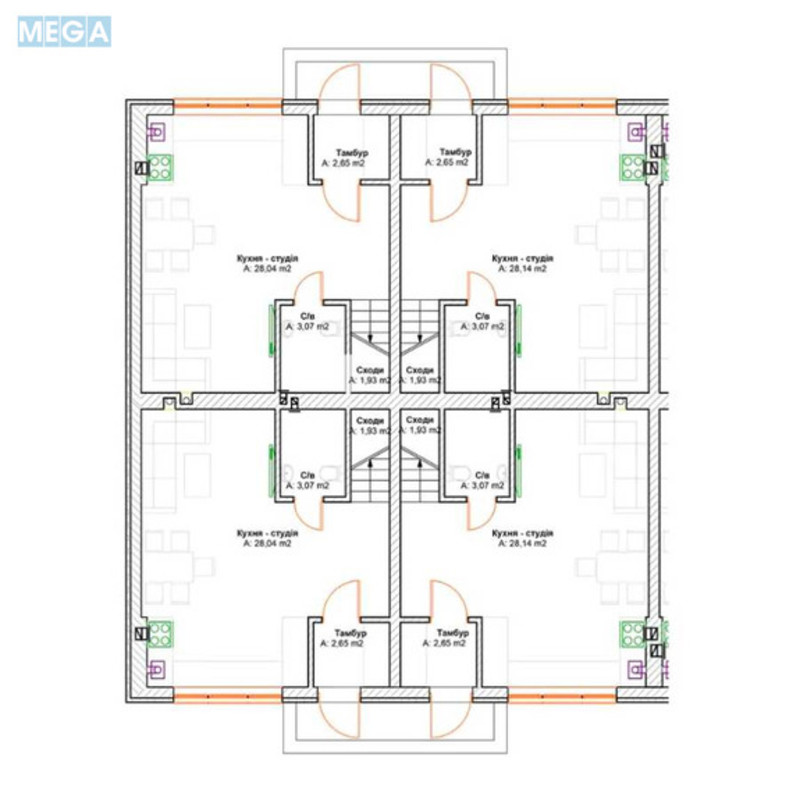 Новобудова, 2 поверхів, <a class="location-link" href="/gatnoe/" title="Недвижимость Гатне">Гатне</a>, Озерна, 56 (изображение 13)