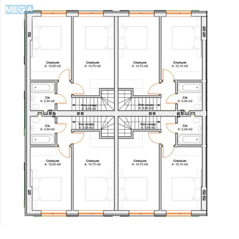 Новобудова, 2 поверхів, <a class="location-link" href="/gatnoe/" title="Недвижимость Гатне">Гатне</a>, Озерна, 56 (изображение 14)