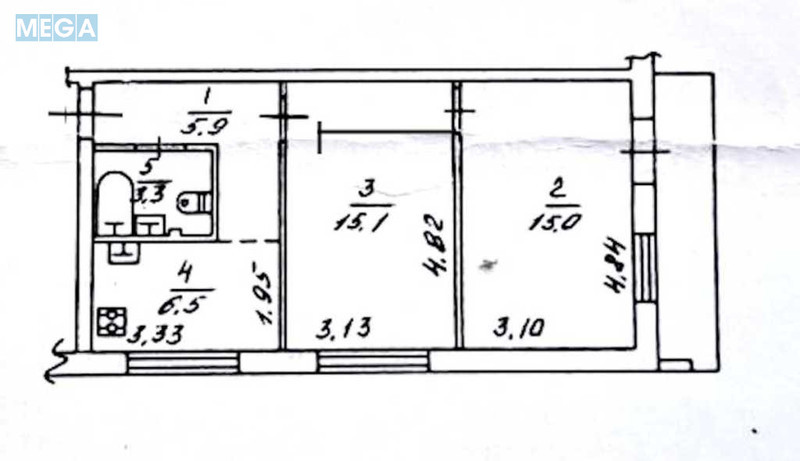 Продаж 2 кімнатної квартири (47/30/6), 2 пов. 5 пов. будинку, <a class="location-link" href="/kiev/" title="Недвижимость Київ">Київ</a>, <a class="location-link" href="/kiev/solomenskij/" title="Недвижимость Солом'янський район">Солом'янський р-н</a>, Гарматна вул., 32 (изображение 19)