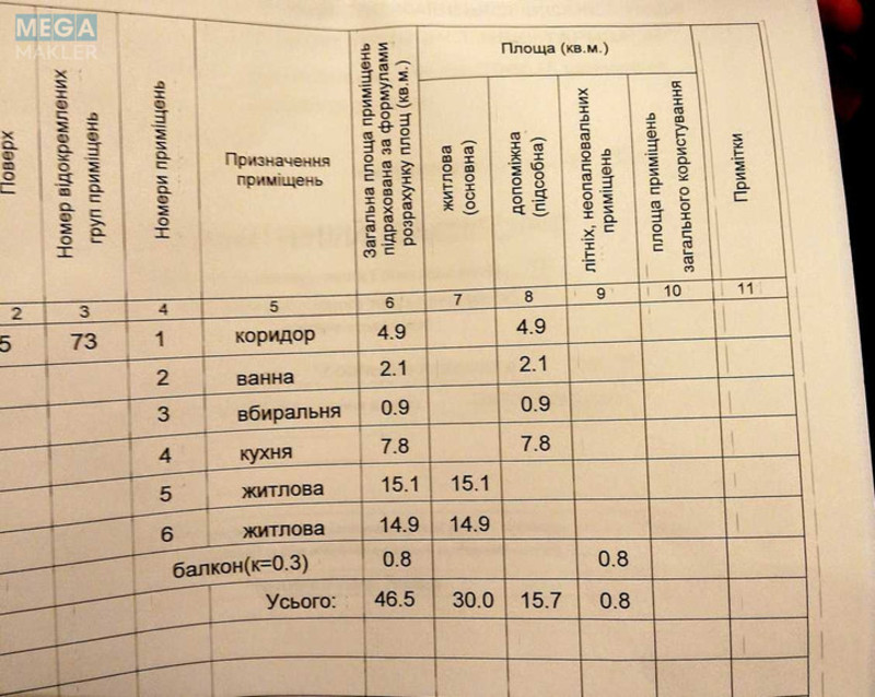 Продаж 2 кімнатної квартири (47/30/8), 5 пов. 5 пов. будинку, <a class="location-link" href="/kiev/" title="Недвижимость Київ">Київ</a>, <a class="location-link" href="/kiev/svyatoshinskij/" title="Недвижимость Святошинський район">Святошинський р-н</a>, Академика Королева ул., 11/1 (изображение 15)